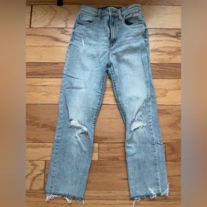 Eunina Ally ultra high rise straight crop size 3 jeans